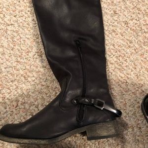 Black Tall Riding Boots